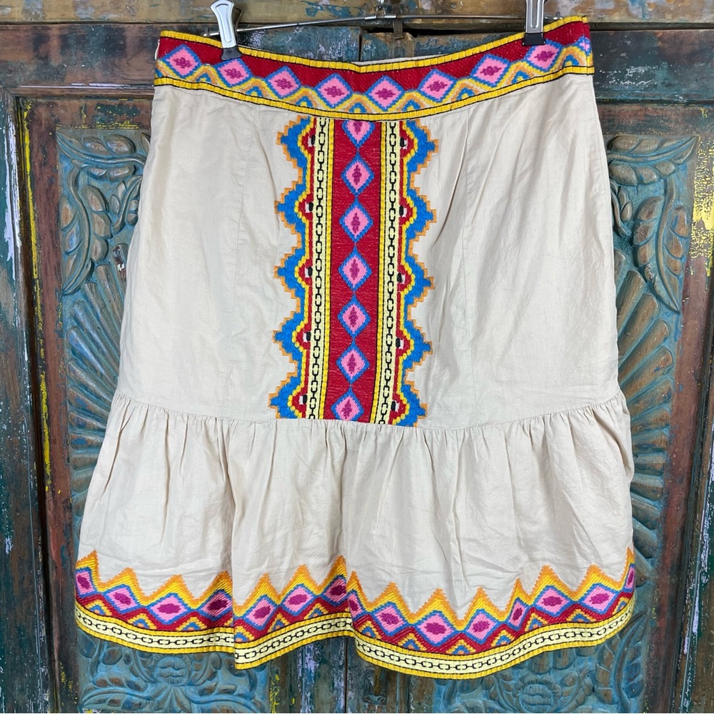 Embroidered boho skirt by MM Couture - Picture 4 of 7